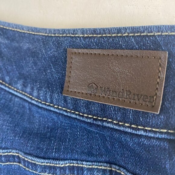 Ladies Dark Wash High Rise Demin Fleece Lined Jeans 2 x 27 - Picture 8 of 12